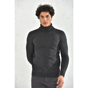 Düz Balıkçı Trender Erkek Kazak 6620 Antrasit