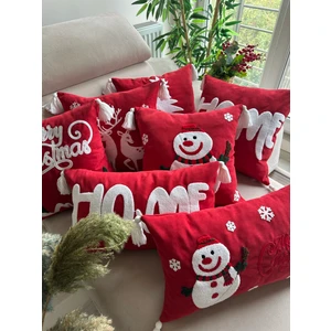 En Gözde Home Yılbaşı Noel Temalı Punch Nakışlı 7 Adet Kırlent Kılıfı