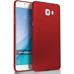 Samsung Galaxy C5 Premium Silikon Kılıf Bordo