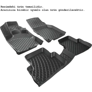 Volkswagen Passat B7 2011-2014 Paspas Siyah 3D Havuzlu