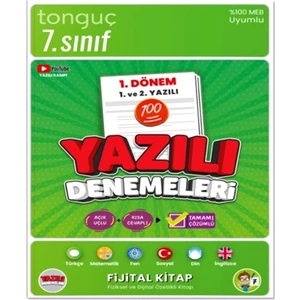 Tonguç 7.sınıf Yazılı Denemeleri 1.dönem
