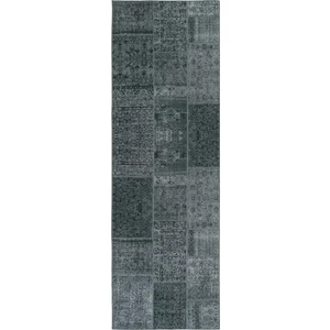 Cool Halı Carnival Gri Halı Patchwork Halı Yolluk Dokuma Şönil Halı Eskitme Vintage Yıkanabilir Mutfak Halısı