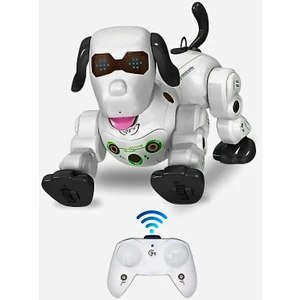 Uzaktan Kumandalı Robot Köpek, Full Fonksiyon, Sesli, Hareketli, Sensörlü, Tepki Veren Oyun Arkadaşı
