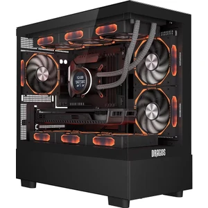 Basalt Pro 6x Argb Fan USB 3.0 600W 80+ Plus Matx Panoramik Temperli Cam Gaming Kasa Siyah
