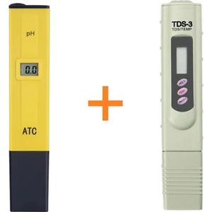 Tekno İstanbul Dijital Ph Metre Su Sıvı Akvaryum Ph Ölçer ve Tds Metre Su Kalite Test Ölçüm Cihazı Saflık Ölçer