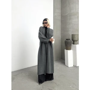 Uzun Salaş Triko Hırka ANTRASİT 8245