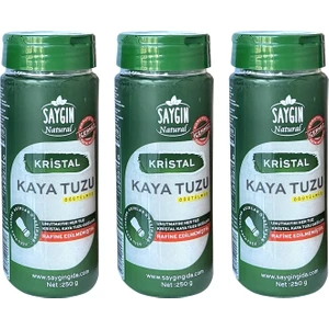 Öğütülmüş Kaya Tuzu 250 gr Tuzluklu x 3 Adet