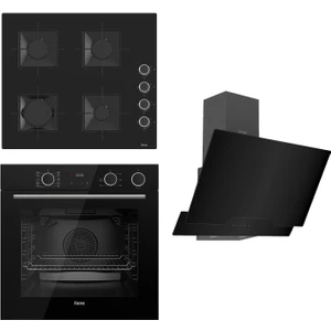 Steamart Ss Serisi Siyah Set (SS205 + XE64CS +D063 ) - Kare Emaye Izgara
