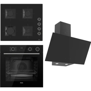 Steamart Ss Serisi Siyah Set (SS205 + XE64CS +D077 ) - Kare Emaye Izgara