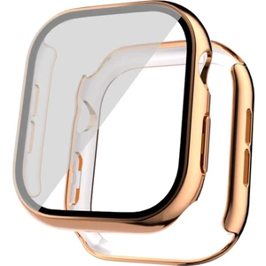 Apple Watch 10 / 11 46 mm Uyumlu Ekran Koruyucu Kasa Koruma Electroplate Parlak Tasarım Tam Koruma