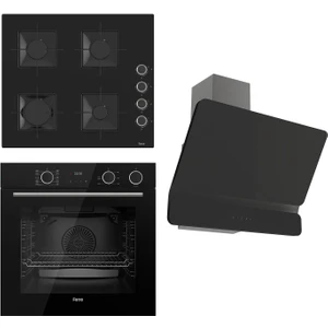 Steamart Ss Serisi Siyah Set (SS205 + XE64CS +D080 ) - Kare Emaye Izgara