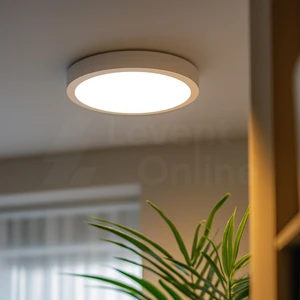 MX-1042G - 6W 3000K Gün Işığı | Beyaz Kasa Sıva Üstü Yuvarlak LED Panel