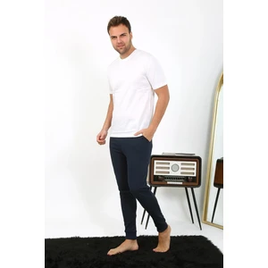Erkek Pamuk Tek Alt Pijama Lacivert 27551