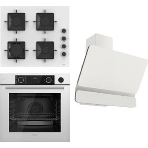Steamart Ss Serisi Beyaz Set (SS206 + XE64CB +D081 ) - Kare Emaye Izgara