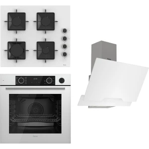 Steamart Ss Serisi Beyaz Set (SS206 + XE64CB +D064 ) - Kare Emaye Izgara
