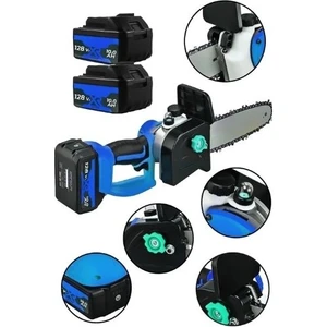Spech Power Bl-Tec 256 Vf Prof. 2 Akülü 30 cm Palalı Şarjlı Ağaç Kesme Hızar Bıçkı Testere Dal Budama Makinesi