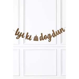 Kraft İyi Ki Doğdun Doğum Günü Banner Kaligrafi Banner Yazı Kraft