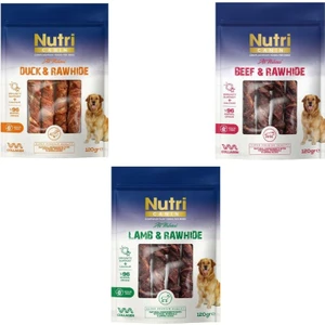 Nutri Canin Rawhide Orta Büyük Irk Köpek Kemik Ödülü 120 gr x 3 Çeşit