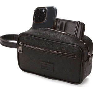 Newish Polo Erkek Siyah Deri Portföy Clutch Traş Kozmetik Bakım ve Günlük El Çantası newpolo269