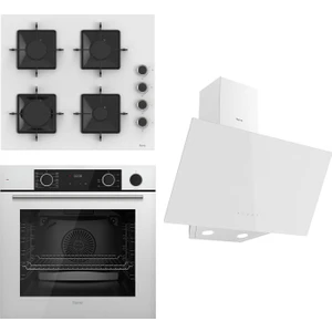 Steamart Ss Serisi Beyaz Set (SS206 + XE64CB +D078 ) - Kare Emaye Izgara