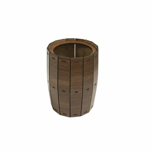 Ahşap Fıçı Kalemlik 10*13 cm T219