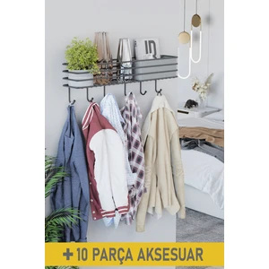 Yapışkanlı Metal Duvar Elbise Askılığı Kapı Arkası Askılık Portmanto Organizer Askı