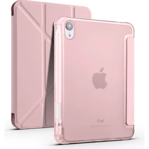 iPad Mini 7. Nesil 2024 Uyumlu Kapaklı Kılıf Kalem Bölmeli Tri Fold Standlı Uyku Modlu Akıllı Kapak