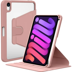 iPad Mini 7. Nesil 2024 Uyumlu Kılıf 360 Dönebilen Kalem Bölmeli Yatay Dikey Standlı Akıllı Kapak