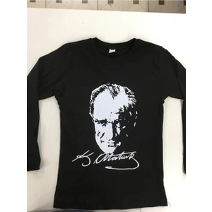 Eren Style Atatürk Baskılı Uzun Kol T-Shirt