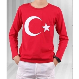 Eren Style Unisex Türk Bayraklı Uzun Kol T-Shirt