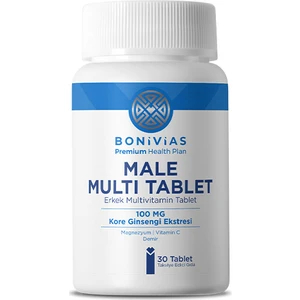 Male Erkekler için Ginseng Ekstresi, Vitaminler ve Mineraller İçeren Takviye Edici Gıda