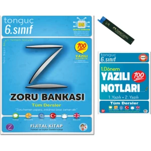 Tonguç Akademi 6. Sınıf Yazılı Notları 1. Dönem 1 ve 2. Yazılı 6. Sınıf Zoru Bankası Tüm Dersler 2025