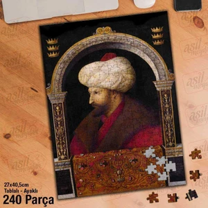 Asil Hobi Fatih Sultan Mehmet Yapboz -Ayak Destekli Çerçeveli 240 Parça Puzzle