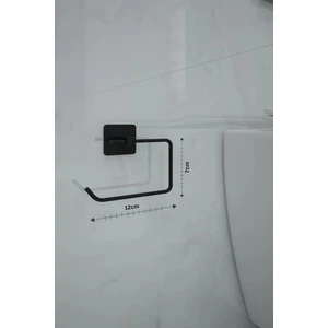 Yapışkanlı Siyah Kare Açık Tuvalet Kağıtlığı Wc Kağıtlık Tuvalet Kağıdı Askısı