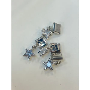 İlvesa Shop Italyan Bileklik Charm Geometrik Yıldızlı Charm 1 Adet