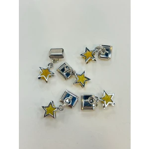 İlvesa Shop Italyan Bileklik Charm Geometrik Yıldızlı Charm 1 Adet