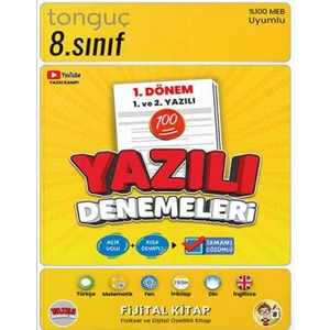 Tonguç Akademi 8. Sınıf Yazılı Denemeleri 1. Dönem 1 ve 2. Yazılı