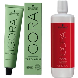 2 Adet Schwarzkopf Igora Zero Amm 6-68 Saç Boyası + Oksidan 1000 ml