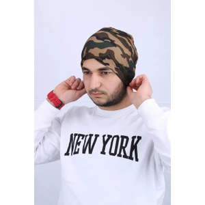 Yeşil Kamuflaj Desenli Penye Unisex Bere - CPLPNKMR1