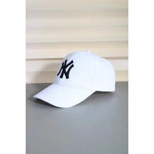 Beyaz Ny New York Ayarlanabilir Şapka 24SAPKANY