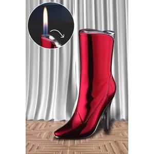 Silvio Monetti Çizme Görünümlü Gazlı Kırmızı Çakmak Özel Tasarım CAKSM046P