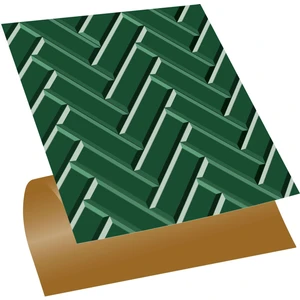Kendinden Yapışkanlı Zümrüt Balıksırtı Desenli Pvc Karo 30X30 cm (56 Adet) 5m2