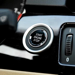 Bmw 3 Serisi E90 Kristal Start Stop Tuşu Gümüş 2005-2012 
