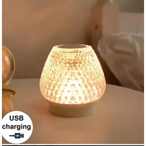 Renkleri Dokunmatik Değişebilen Kristal Gece Lambası ve Hoparlör Bluetooth Müzik Çalar