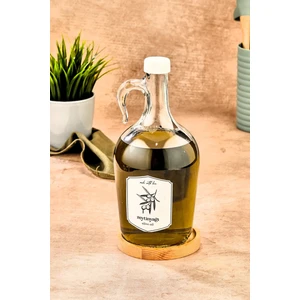 Ahşap Standlı 1500 ml Zeytinyağı Şişesi Galon Yağlık - Yağdanlık 1.5 Litre