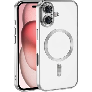 iPhone 16 ile Uyumlu Vision Serisi Magsafe Wireless Şarj Özellikli Silikon Kılıf