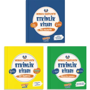 Meraklı Kaşifler'in Etkinlik Kitabı Seti Bul - Eşleştir / Say - Işaretle / Birleştir - Tamamla