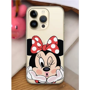 iPhone 15 Pro Max Minne Tasarımlı Şeffaf Telefon Kılıfı