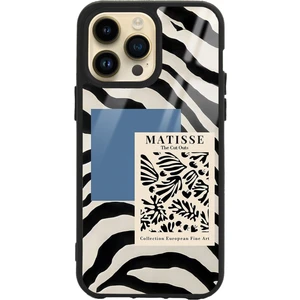 iPhone 14 Pro Max Zebra Matısse Tasarımlı Lansman Glossy Telefon Kılıfı