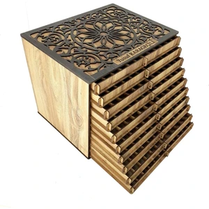 Edessa Çekmeceli Tesbih Kutusu 10 Katlı Tespih Kutusu